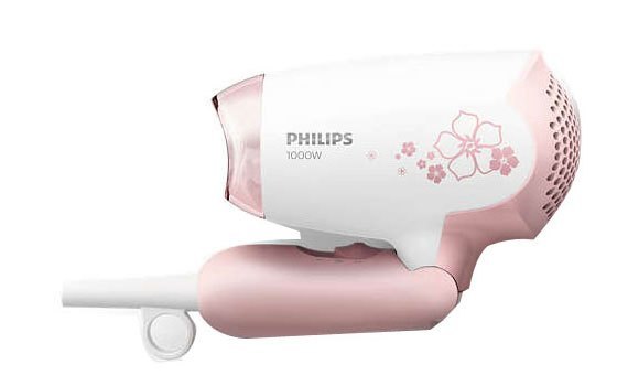 Máy sấy tóc Philips HP8108/00 kiểu dáng nhỏ gọn với màu trắng - hồng xinh xắn