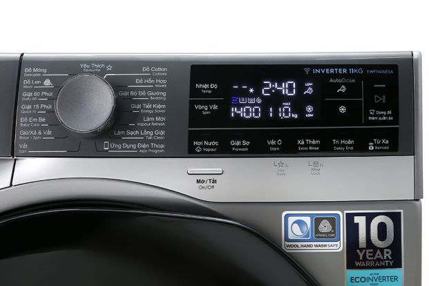 Máy giặt Electrolux với nhiều chức năng đa dạng