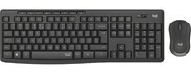 Bộ bàn phím chuột không dây Logitech MK295 Đen mặt chính diện