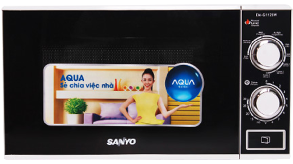 Lò vi sóng Aqua AEM-G1125W 17 lít, giá rẻ tại Nguyễn Kim
