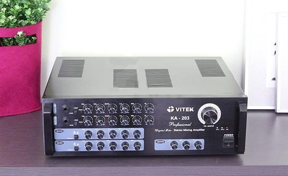 Amply Vitek KA-203 c&oacute; thiết kế hiện đại