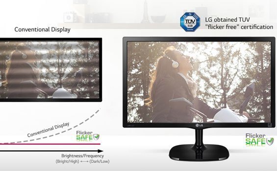 Màn hình máy tính LED LG 24M47VQ bảo vệ mắt hiệu quả