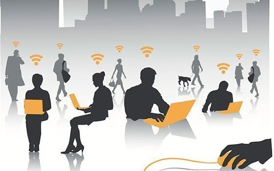 Máy in phun HP Officejet 7110 sử dụng kết nối không dây