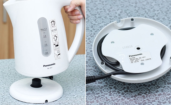 Bình đun siêu tốc Panasonic NC-GK1WRA 1.7 lít có đế xoay 360 độ