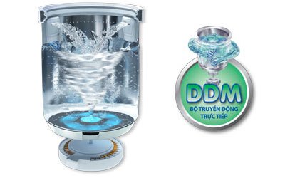 M&aacute;y giặt Sanyo ASW-DQ900ZT 9 kg bạc gi&aacute; tốt tại điện m&aacute;y Nguyễn Kim