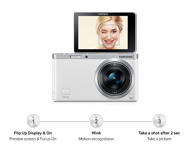 Máy ảnh KTS Samsung EV-NXF1ZZB1IVN khiến việc chụp ảnh tự sướng trở nên đơn giản và tuyệt vời