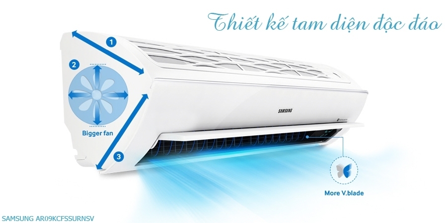 Máy lạnh Samsung AR09KCFSSURNSV 1 HP khuyến mãi hấp dẫn