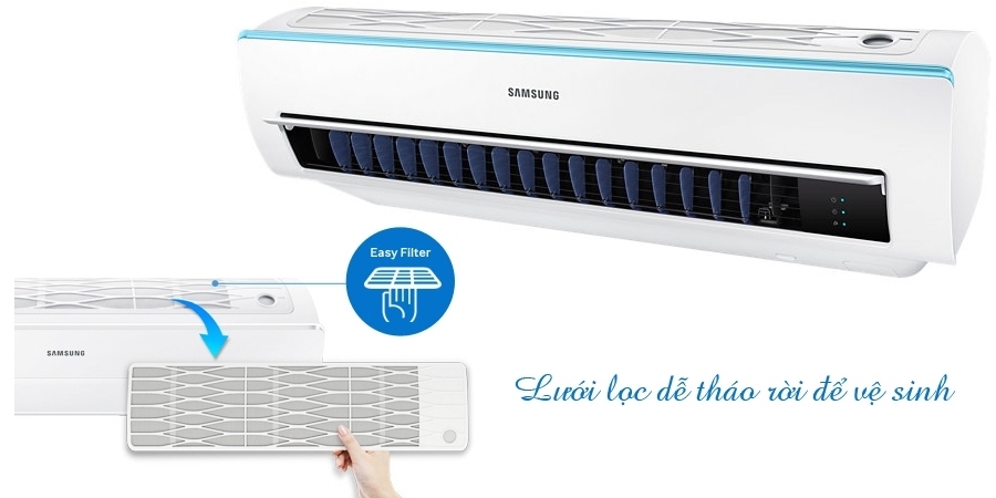 Máy lạnh Samsung AR09KCFSSURNSV 1 HP làm lạnh nhanh hiệu quả