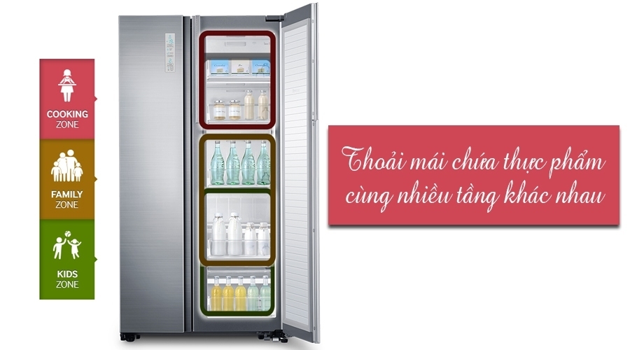 Mua tủ lạnh ở đâu tốt? Tủ lạnh Samsung 609 lít RH60J8132SL