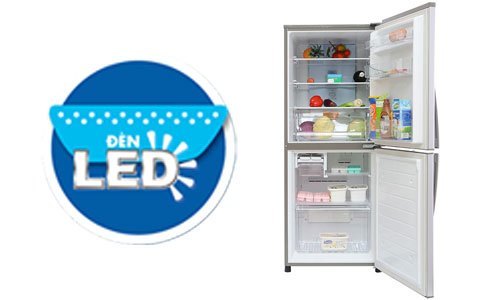 Tủ lạnh Sanyo SR-Q285RB 252 lít dùng đèn LED chiếu sáng