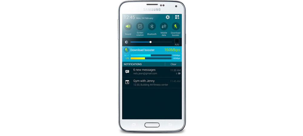 Điện thoại Samsung Galaxy S5 SM-G900H xử l&yacute; nhanh