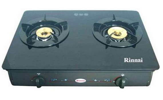 Bếp gas Rinnai đôi RV-8711(GL-B) nhỏ gọn với thiết kế hiện đại và tiện dụng