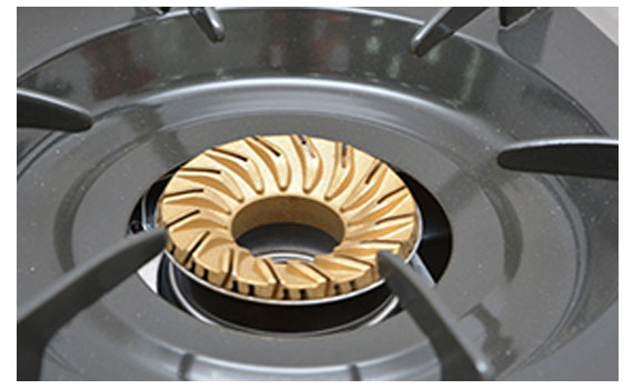 Đầu đốt bằng đồng thau rất bền và lâu bị bào mòn