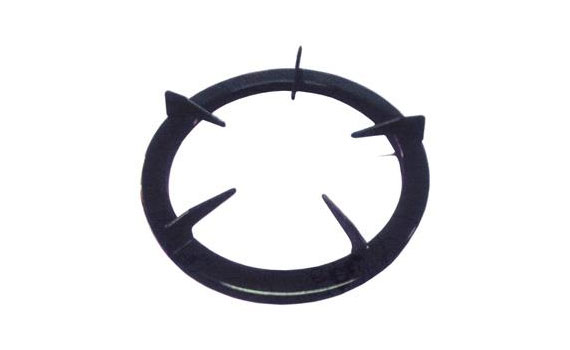 Bếp gas RINNAI RVB-2GIXW với kiềng kim loại cho nhiệt độ tăng nhanh.