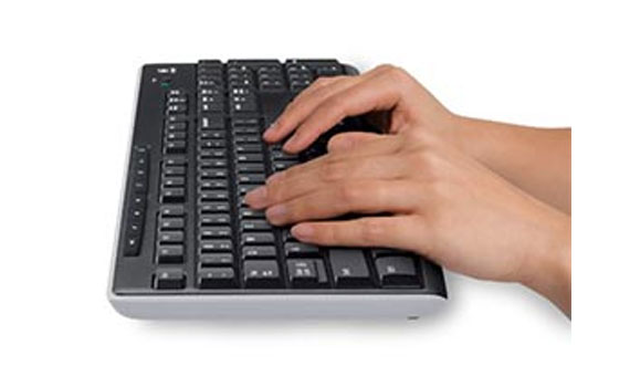 B&agrave;n ph&iacute;m Logitech K270 thiết kế chống tr&agrave;n