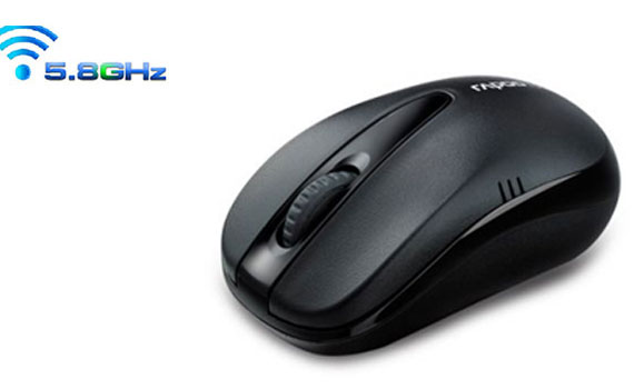 Chuột vi t&iacute;nh 5GHZ RAPOO 1070P BLACK c&ocirc;ng nghệ cải tiến