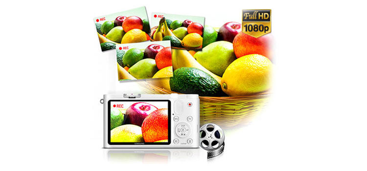 Máy ảnh SAMSUNG EV-NX1000BFWVN quay phim HD 1080p