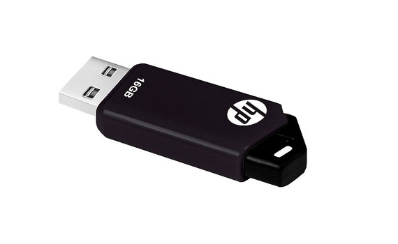 USB HP V150W 16GB thiết kế hiện đại, màu đen sang trọng
