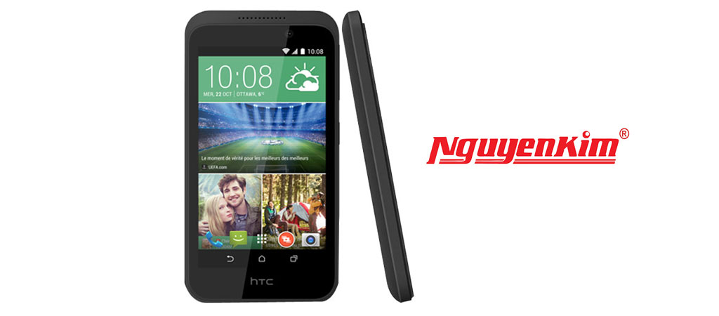 Chiếc điện thoại HTC DESIRE 320 (DARK GRAY) mật độ điểm ảnh khoảng 218 ppi
