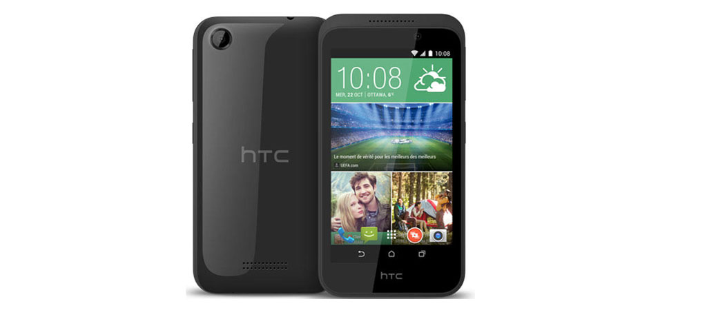 Chiếc điện thoại HTC DESIRE 320 (DARK GRAY) thiết kế đơn giản, gọn nhẹ