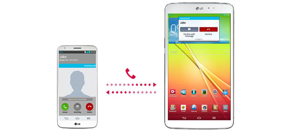 M&aacute;y t&iacute;nh bảng LG V500 sử dụng t&iacute;nh năng Q pair hiện đại