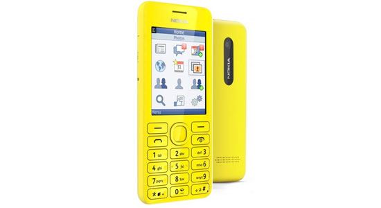 Điện thoai Nokia 206 thiết kế trong tầm tay