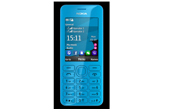 Điện thoại Nokia 206 Hai SIM hỗ trợ lướt web dễ d&agrave;ng.