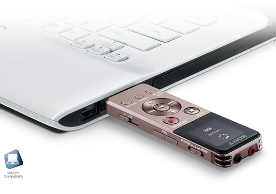 M&aacute;y ghi &acirc;m Sony ICD-UX543F n&acirc;u kết nối đơn giản