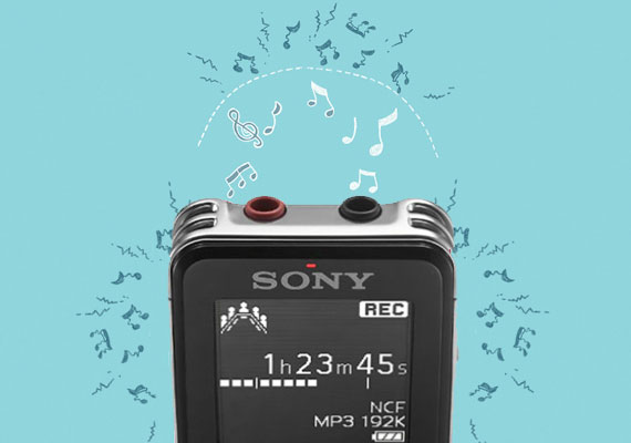 M&aacute;y ghi &acirc;m Sony ICD-UX543F bạc c&oacute; nhiều m&agrave;u sắc đẹp