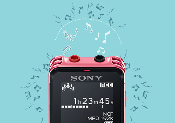 M&aacute;y ghi &acirc;m Sony ICD-UX543F hồng giảm tiếng ồn hiệu quả