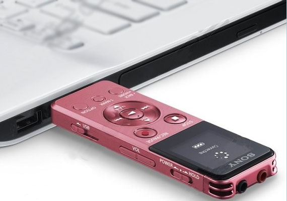 M&aacute;y ghi &acirc;m Sony ICD-UX543F hồng c&oacute; cổng USB