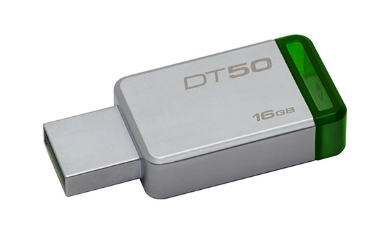 USB Kingston 16GB DT50 màu trắng xanh dung lượng khủng