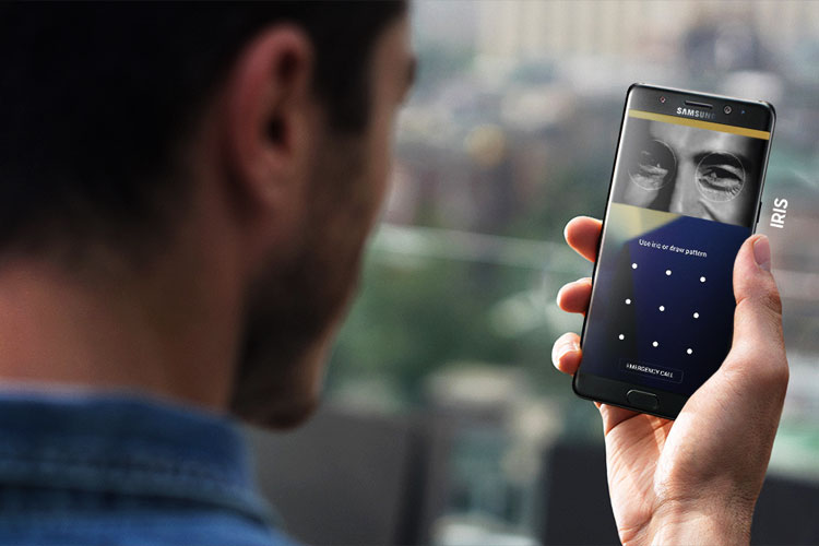 Điện thoại Samsung Galaxy Note 7 tăng độ bảo mật với tính năng mở khóa bằng võng mạc