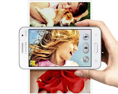 Samsung Galaxy Core 2 SM-G355H m&agrave;u đen camera ch&iacute;nh 5MP
