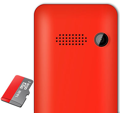 Điện thoại di động Q-mobile QQ115 hỗ trợ thẻ nhớ l&ecirc;n đến 16GB gi&uacute;p lưu lại được nhiều dữ liệu, b&agrave;i h&aacute;t y&ecirc;u th&iacute;ch.