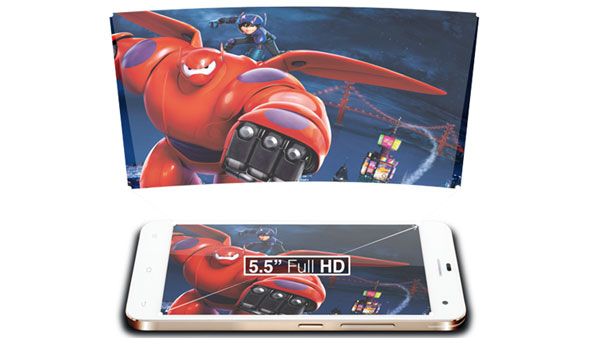 Tận hưởng vẻ đẹp m&agrave;n h&igrave;nh IPS &ndash; Full HD với g&oacute;c nh&igrave;n 178 độ của smartphone Mobiistar Prime 558