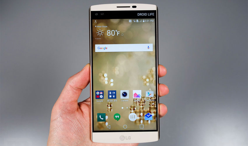 Điện thoại LG V10 White với m&agrave;n h&igrave;nh 5.7 inches 2K