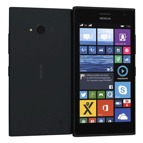 Điện thoại Nokia Lumia 730 m&agrave;u đen gi&aacute; rẻ tại nguyenkim.com