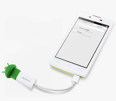 Điện thoại Oppo Neo 3 màu trắng hỗ trợ công nghệ OTG