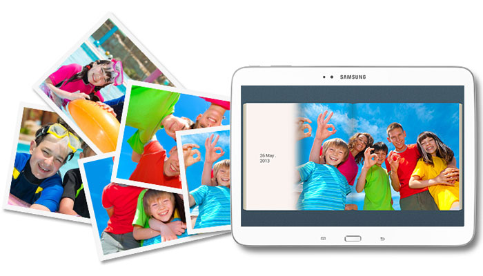 Máy tính bảng Samsung Galaxy Tab 4 hỗ trợ camera trước và sau