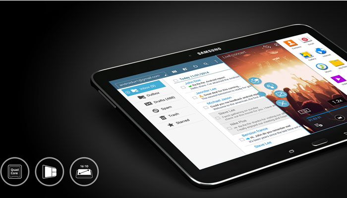 M&aacute;y t&iacute;nh bảng Samsung Galaxy Tab 4 m&agrave;n h&igrave;nh HD 10.1 inch sắc n&eacute;t