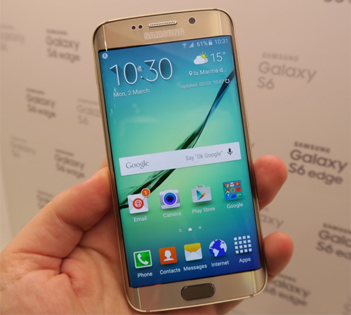 Samsung Galaxy S6 Edge c&oacute; m&agrave;n h&igrave;nh cong 5.1 inch độ ph&acirc;n giải Quad HD