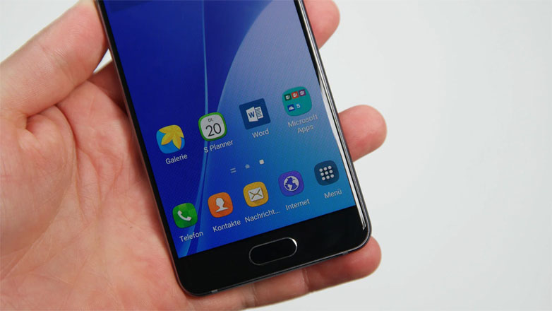 Điện thoại Samsung Galaxy A5 gold có cảm biến vân tay