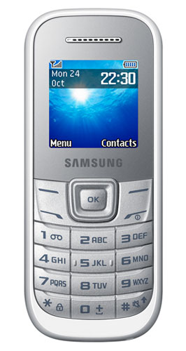 Điện thoại Samsung GT-E1200Y m&agrave;u trắng gi&aacute; rẻ