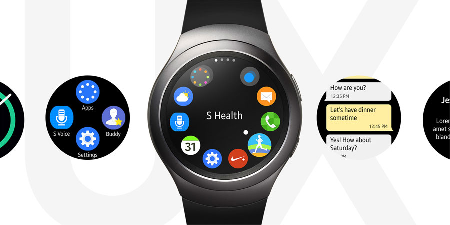 Ứng dụng S Health trên smartwatch Gear S2 Sport