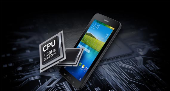 Máy tính bảng Samsung Galaxy Tab 3 V SM-T116 với chip lõi tứ 1.3GHz