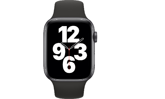 Apple Watch SE GPS 44mm Vỏ nhôm Dây cao su Đen - Trang bị màn hình Retina