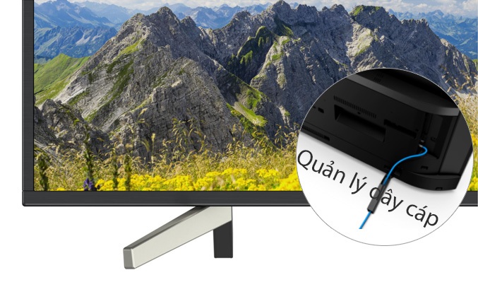 Tivi Android Sony 65 inch BRAVIA KD-65X7500F mặt trước không có cáp