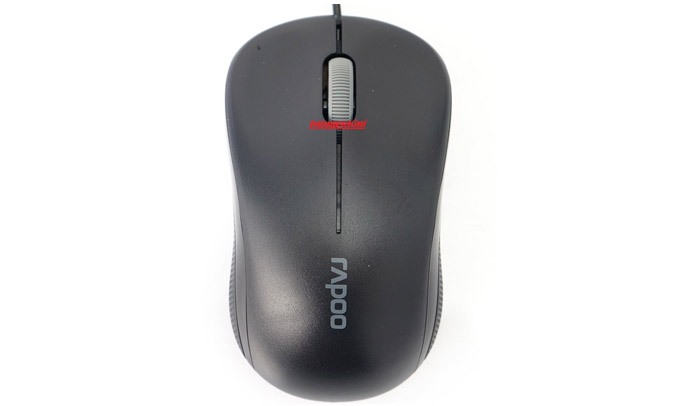 Chuột vi tính Rapoo N1130 có dây màu đen mang lại hiệu quả cao