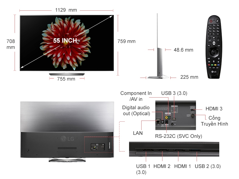 SMART TIVI OLED LG 55'' 55EG9A7T